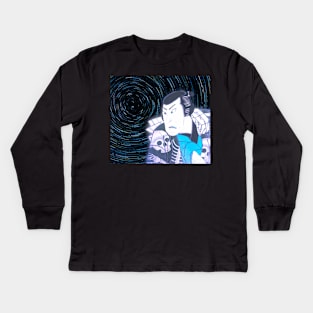 Samurai Death Space Kids Long Sleeve T-Shirt